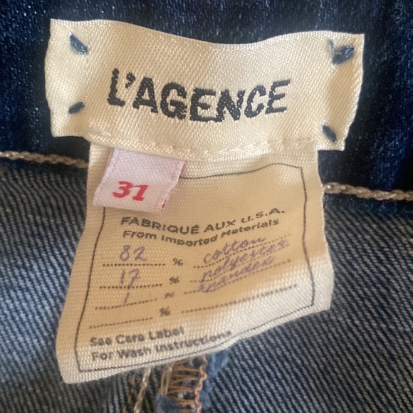 L’AGENCE Luxury Skinny Maigre High Rise Classic Vintage Distruct chic jeans - Picture 14 of 15